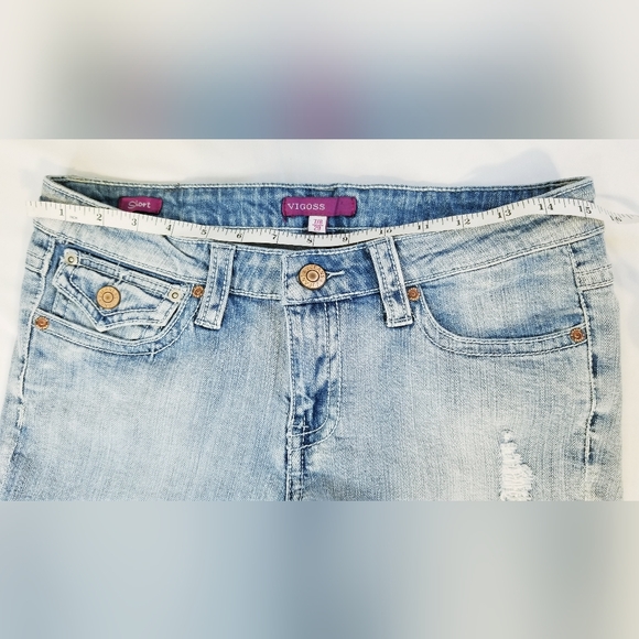 Vigoss Distressed Frayed Hem Shorts - Picture 6 of 9